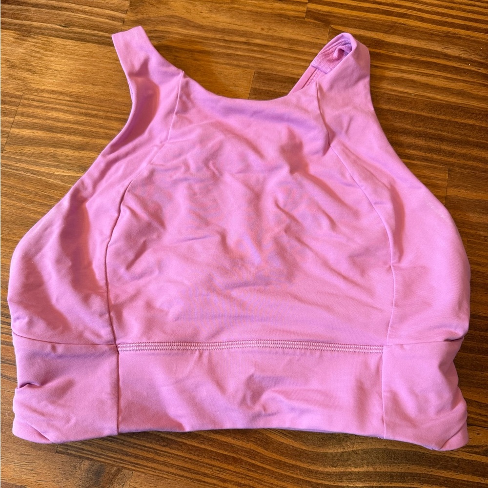 Lululemon Magenta Glow Highneck bra Sz 8